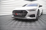 Maxton Parts - Frontlippe V.2 passend für Audi A7 C8 schwarz Hochglanz