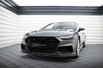 Maxton Parts - Frontlippe V.2 passend für Audi A7 S-Line C8 / S7 C8 / C8 FL / S7 FL schwarz Hochglanz