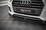 Maxton Parts - Frontlippe V.2 passend für Audi Q3 Sport 8U FL schwarz Hochglanz