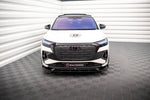 Maxton Parts - Frontlippe V.2 passend für Audi Q4 e-tron Sportback S-line Mk1 schwarz Hochglanz