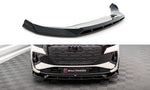 Maxton Parts - Frontlippe V.2 passend für Audi Q4 e-tron Sportback S-line Mk1 schwarz Hochglanz
