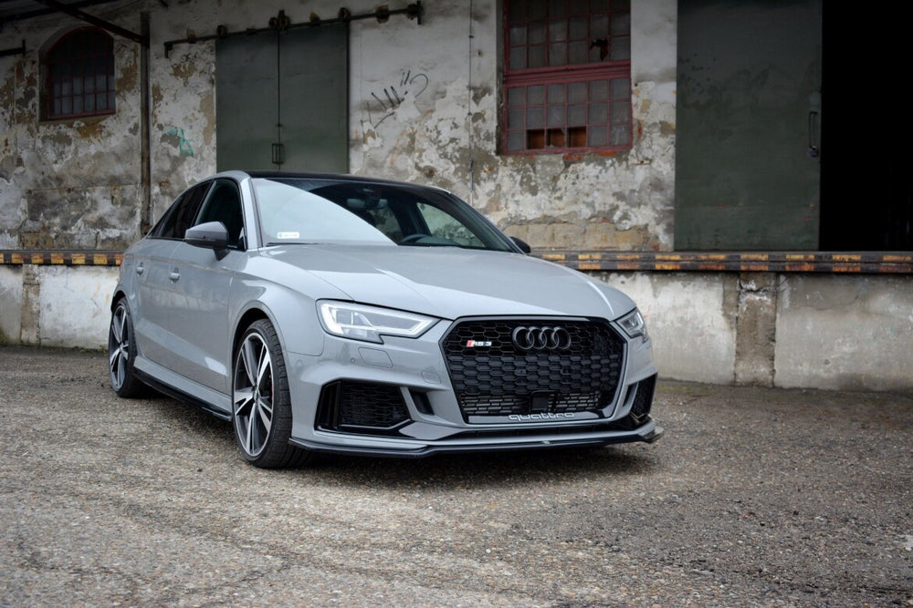 Maxton Parts - Frontlippe V.2 passend für Audi RS3 Limousine 8V FL schwarz Hochglanz