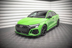 Maxton Parts - Frontlippe V.2 passend für Audi RS3 Limousine 8Y schwarz Hochglanz
