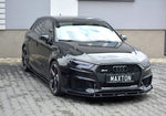 Maxton Parts - Frontlippe V.2 passend für Audi RS3 Sportback 8V FL schwarz matt