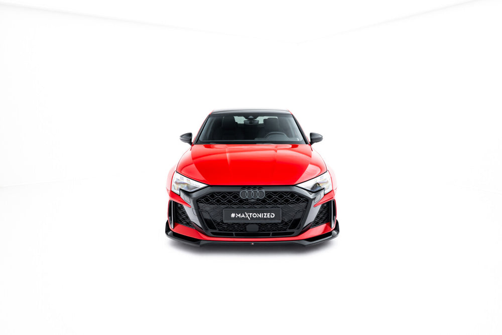 Maxton Parts - Frontlippe V.2 passend für Audi RS3 Sportback 8Y FL schwarz Hochglanz