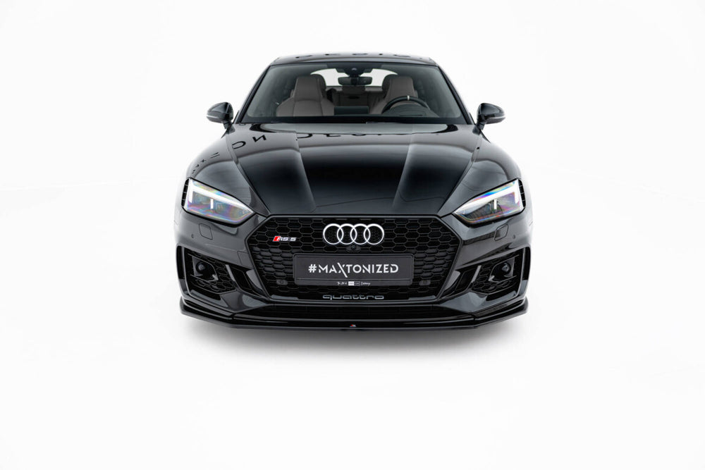 Maxton Parts - Frontlippe V.2 passend für Audi RS5 Coupe / Sportback F5 schwarz Hochglanz