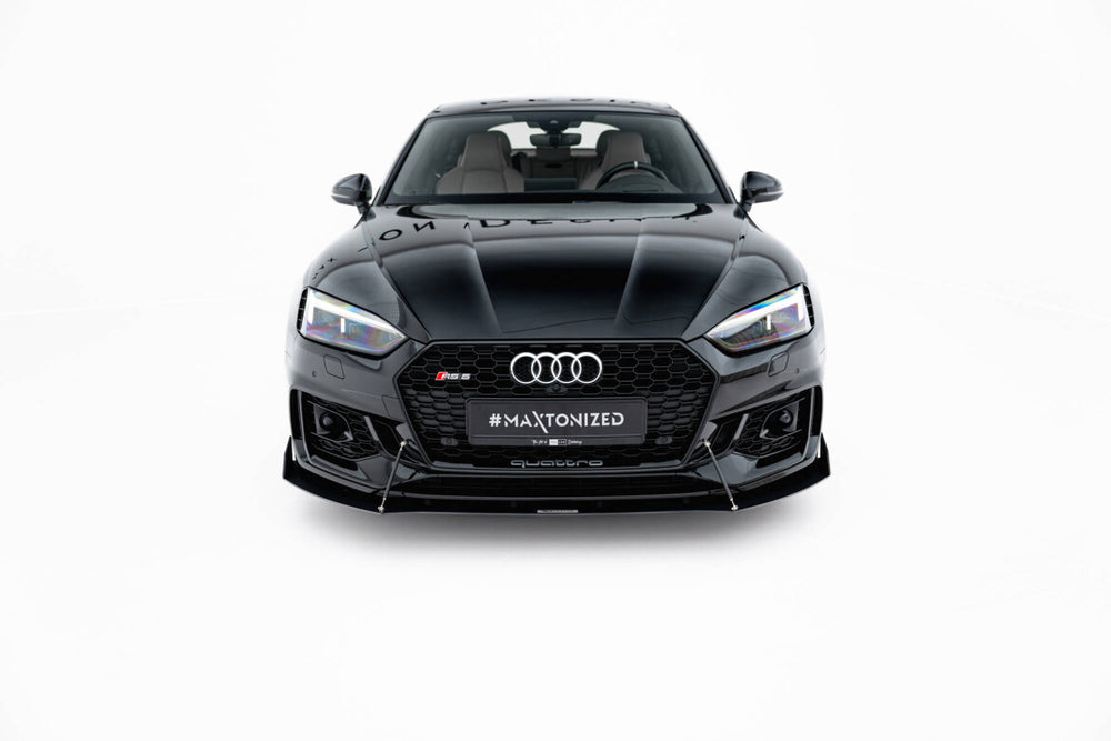 Maxton Parts - Frontlippe V.2 passend für Audi RS5 Coupe / Sportback F5 schwarz matt