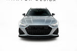 Maxton Parts - Frontlippe V.2 passend für Audi RS6 C8 / C8 FL schwarz Hochglanz
