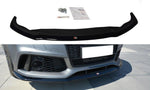 Maxton Parts - Frontlippe V.2 passend für Audi RS7 C7 schwarz Hochglanz