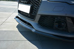 Maxton Parts - Frontlippe V.2 passend für Audi RS7 C7 schwarz Hochglanz