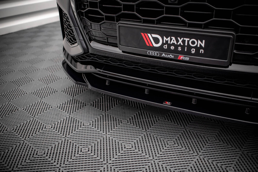 Maxton Parts - Frontlippe V.2 passend für Audi RSQ8 Mk1 schwarz Hochglanz