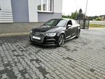 Maxton Parts - Frontlippe V.2 passend für Audi S3 / A3 S-Line 8V FL Limousine schwarz Hochglanz