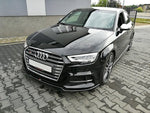 Maxton Parts - Frontlippe V.2 passend für Audi S3 / A3 S-Line 8V FL Limousine schwarz Hochglanz