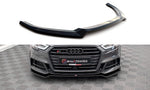 Maxton Parts - Frontlippe V.2 passend für Audi S3 / A3 S-Line Sportback 8V FL schwarz Hochglanz