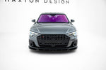 Maxton Parts - Frontlippe V.2 passend für Audi S8 / A8 S-Line D5 FL schwarz Hochglanz