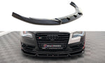 Maxton Parts - Frontlippe V.2 passend für Audi S8 D4 schwarz Hochglanz
