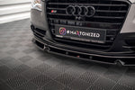 Maxton Parts - Frontlippe V.2 passend für Audi S8 D4 schwarz Hochglanz