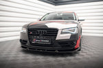 Maxton Parts - Frontlippe V.2 passend für Audi S8 D4 schwarz Hochglanz