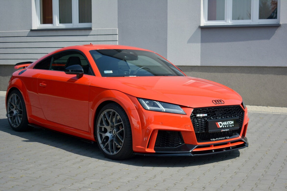 Maxton Parts - Frontlippe V.2 passend für Audi TT RS 8S schwarz Hochglanz