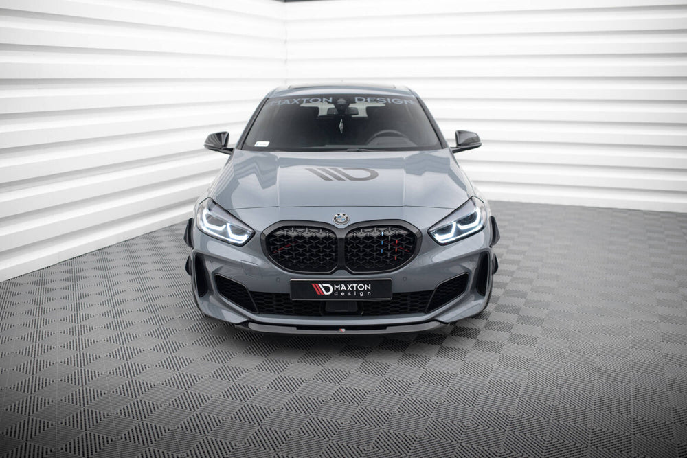 Maxton Parts - Frontlippe V.2 passend für BMW 1er M-Paket/ M135i / 128ti F40 schwarz Hochglanz