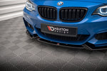 Maxton Parts - Frontlippe V.2 passend für BMW 2 M-Paket F22 schwarz Hochglanz