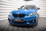 Maxton Parts - Frontlippe V.2 passend für BMW 2 M-Paket F22 schwarz Hochglanz