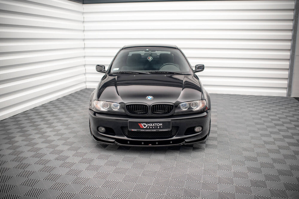 Maxton Parts - Frontlippe V.2 passend für BMW 3er Coupe M-Paket E46 schwarz Hochglanz