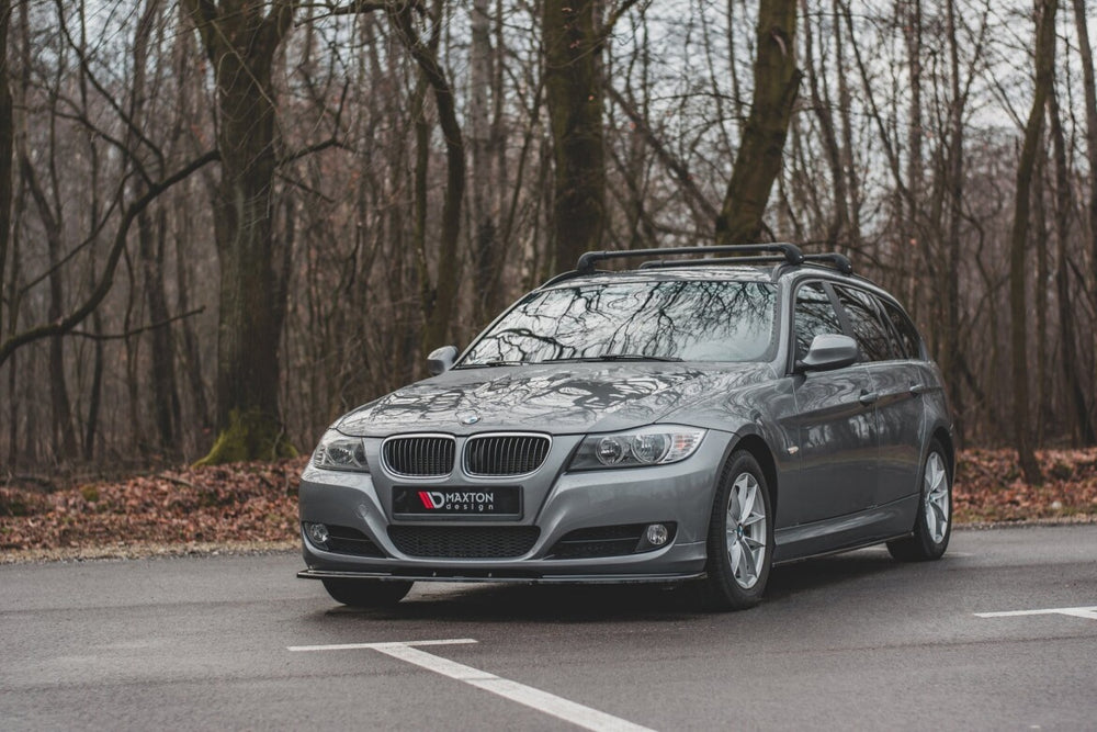 Maxton Parts - Frontlippe V.2 passend für BMW 3er E90/E91 FL schwarz Hochglanz