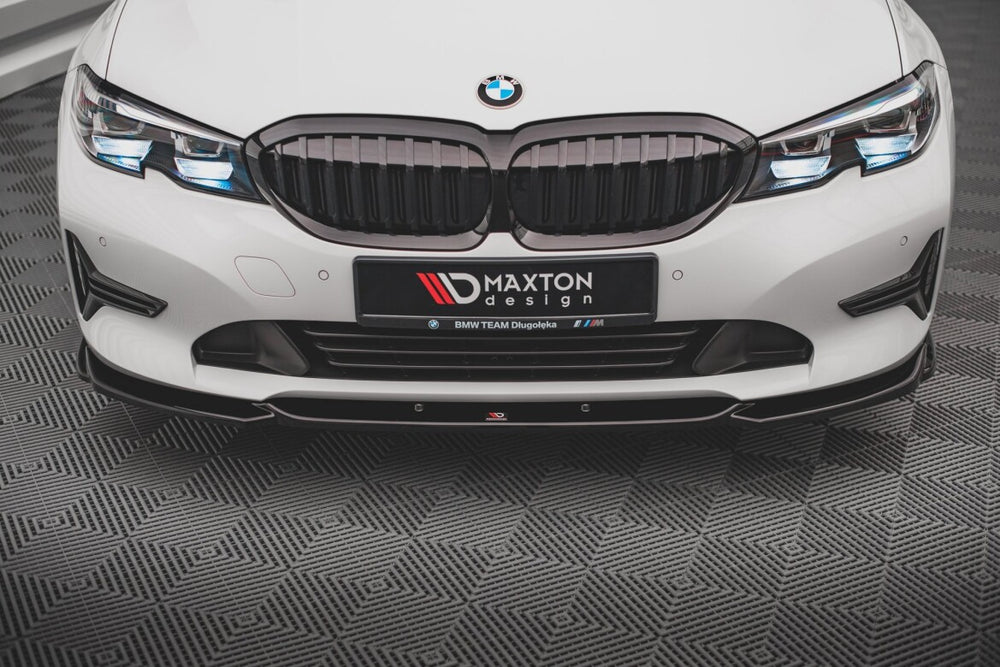 Maxton Parts - Frontlippe V.2 passend für BMW 3er G20 / G21 schwarz Hochglanz