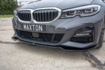 Maxton Parts - Frontlippe V.2 passend für BMW 3er M-Paket G20 schwarz Hochglanz