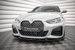 Maxton Parts - Frontlippe V.2 passend für BMW 4er / i4 Gran Coupe M-Paket / M440i G26 schwarz Hochglanz
