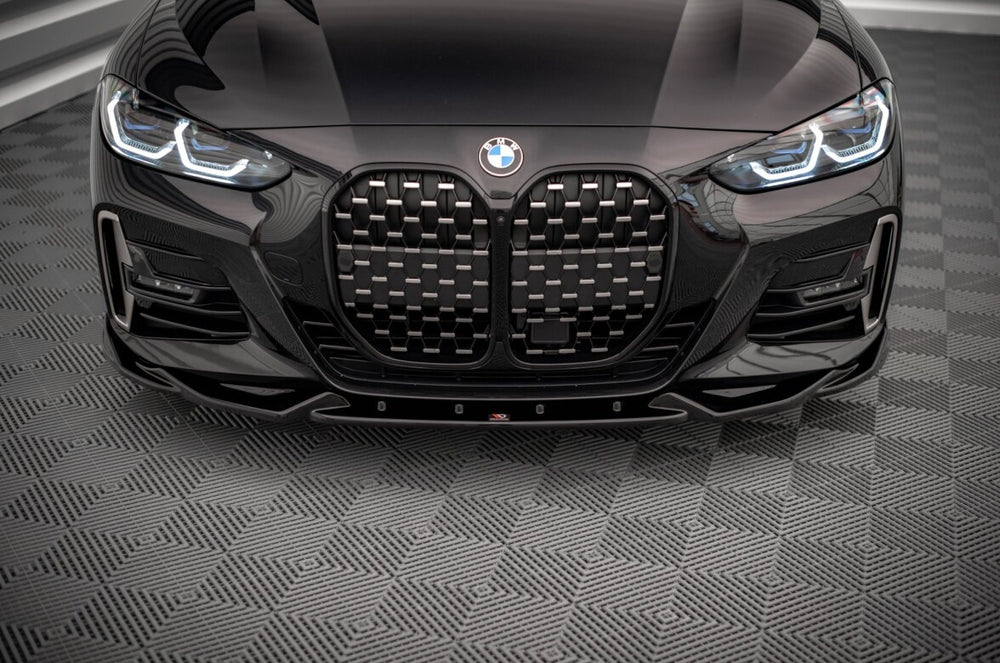 Maxton Parts - Frontlippe V.2 passend für BMW 4er M-Paket / M440i G22 / G23 / G22 FL / G23 FL schwarz Hochglanz