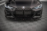 Maxton Parts - Frontlippe V.2 passend für BMW 4er M-Paket / M440i G22 / G23 / G22 FL / G23 FL schwarz Hochglanz