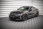 Maxton Parts - Frontlippe V.2 passend für BMW 4er M-Paket / M440i G22 / G23 / G22 FL / G23 FL schwarz Hochglanz