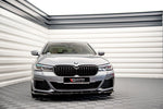 Maxton Parts - Frontlippe V.2 passend für BMW 5er M-Paket / M550i / M550d Limousine / Touring G30 / G31 FL schwarz Hochglanz