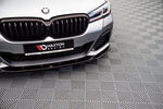 Maxton Parts - Frontlippe V.2 passend für BMW 5er M-Paket / M550i / M550d Limousine / Touring G30 / G31 FL schwarz Hochglanz