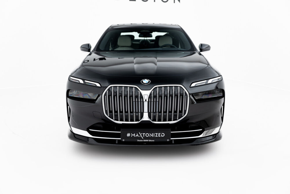 Maxton Parts - Frontlippe V.2 passend für BMW 7 G70 schwarz Hochglanz