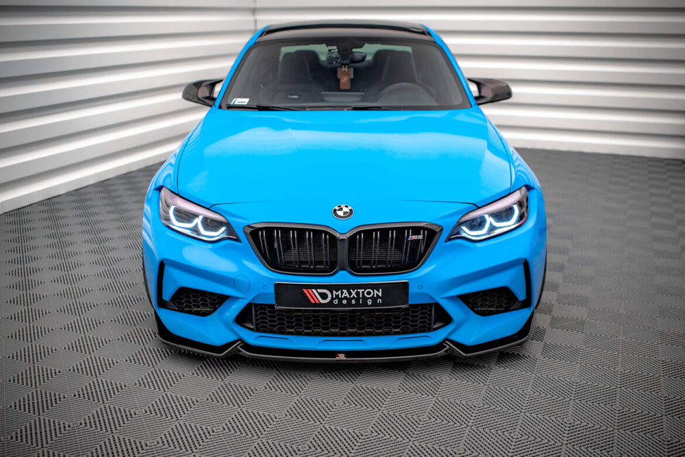 Maxton Parts - Frontlippe V.2 passend für BMW M2 Competition F87 schwarz Hochglanz