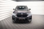 Maxton Parts - Frontlippe V.2 passend für BMW X3 M40d / M40i / M-Paket G01 schwarz Hochglanz