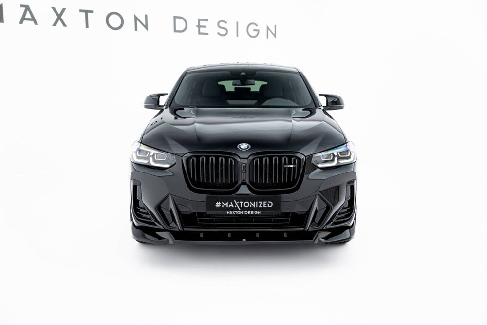 Maxton Parts - Frontlippe V.2 passend für BMW X4 M-Paket G02 FL schwarz Hochglanz