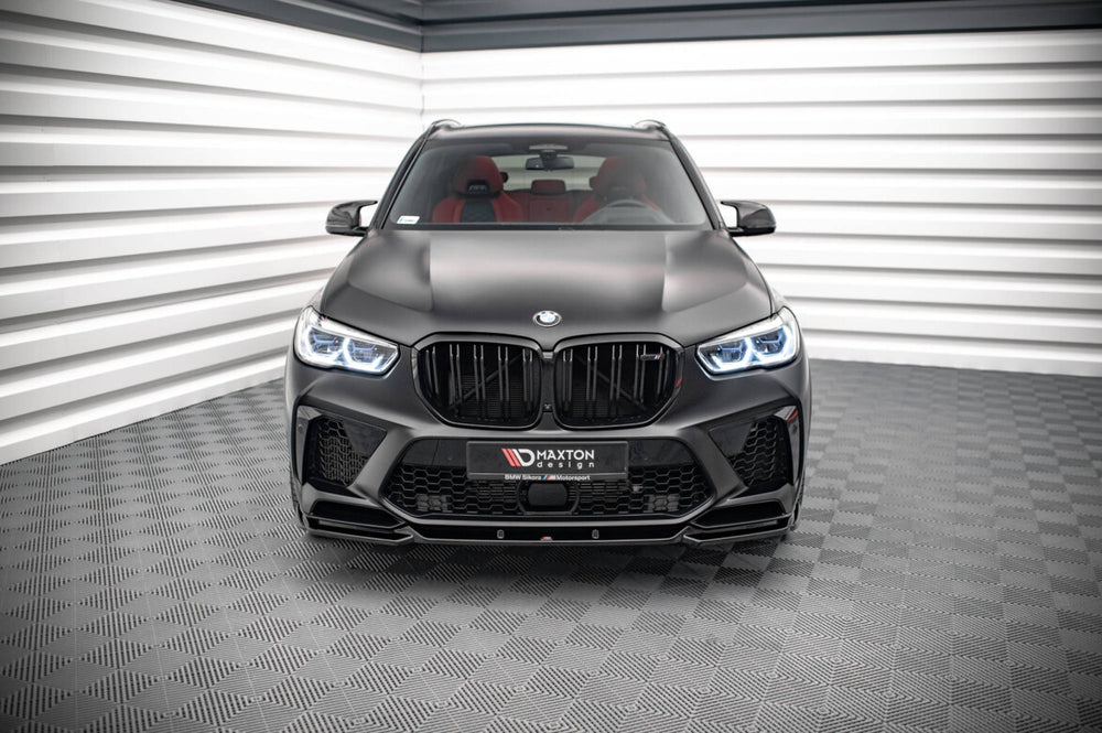 Maxton Parts - Frontlippe V.2 passend für BMW X5M F95 schwarz Hochglanz