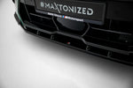 Maxton Parts - Frontlippe V.2 passend für BMW X6 M F96 FL schwarz Hochglanz