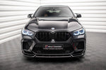 Maxton Parts - Frontlippe V.2 passend für BMW X6 M F96 schwarz Hochglanz