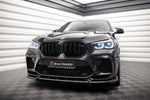 Maxton Parts - Frontlippe V.2 passend für BMW X6 M F96 schwarz Hochglanz