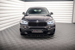 Maxton Parts - Frontlippe V.2 passend für BMW X6 M-Paket F16 schwarz Hochglanz