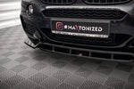 Maxton Parts - Frontlippe V.2 passend für BMW X6 M-Paket F16 schwarz Hochglanz