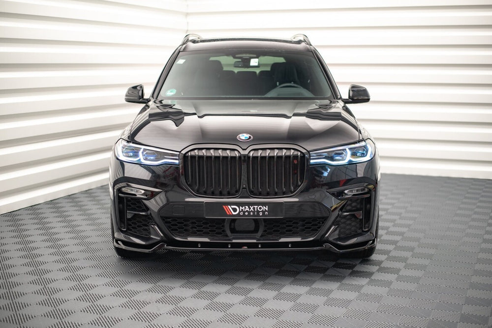 Maxton Parts - Frontlippe V.2 passend für BMW X7 M-Paket G07 schwarz Hochglanz