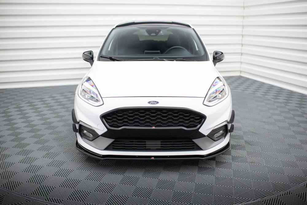 Maxton Parts - Frontlippe V.2 passend für Ford Fiesta Mk8 ST / ST-Line schwarz Hochglanz (FO-FI-8-STLINE-FD2-G)