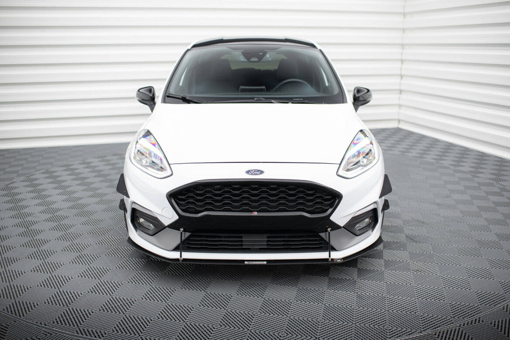 Maxton Parts - Frontlippe V.2 passend für Ford Fiesta Mk8 ST / ST-Line schwarz Hochglanz (FO-FI-8-STLINE-CNC-FD2-G)