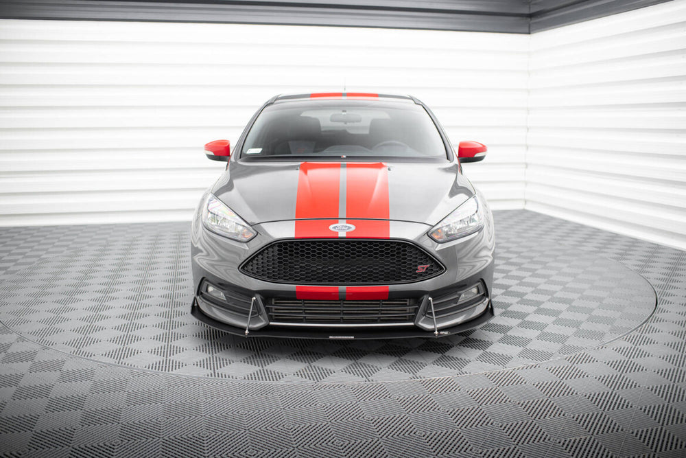 Maxton Parts - Frontlippe V.2 passend für Ford Focus ST Mk3 FL schwarz matt